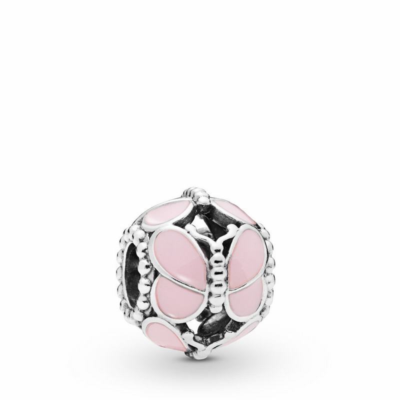 Pandora Pink Butterflies Charm Silver Egypt JQ3017856